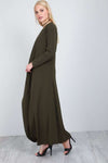 Saskia Long Sleeve Waterfall Maxi Cardigan - bejealous-com