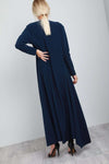 Saskia Long Sleeve Waterfall Maxi Cardigan - bejealous-com