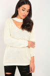 Sassiah Choker Neck Jumper - bejealous-com