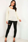Sassiah Choker Neck Jumper - bejealous-com