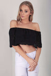 Seeley Bardot Crop Top - bejealous-com