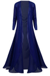 Shina Long Sleeve Sheer Waterfall Maxi Cardigan - bejealous-com