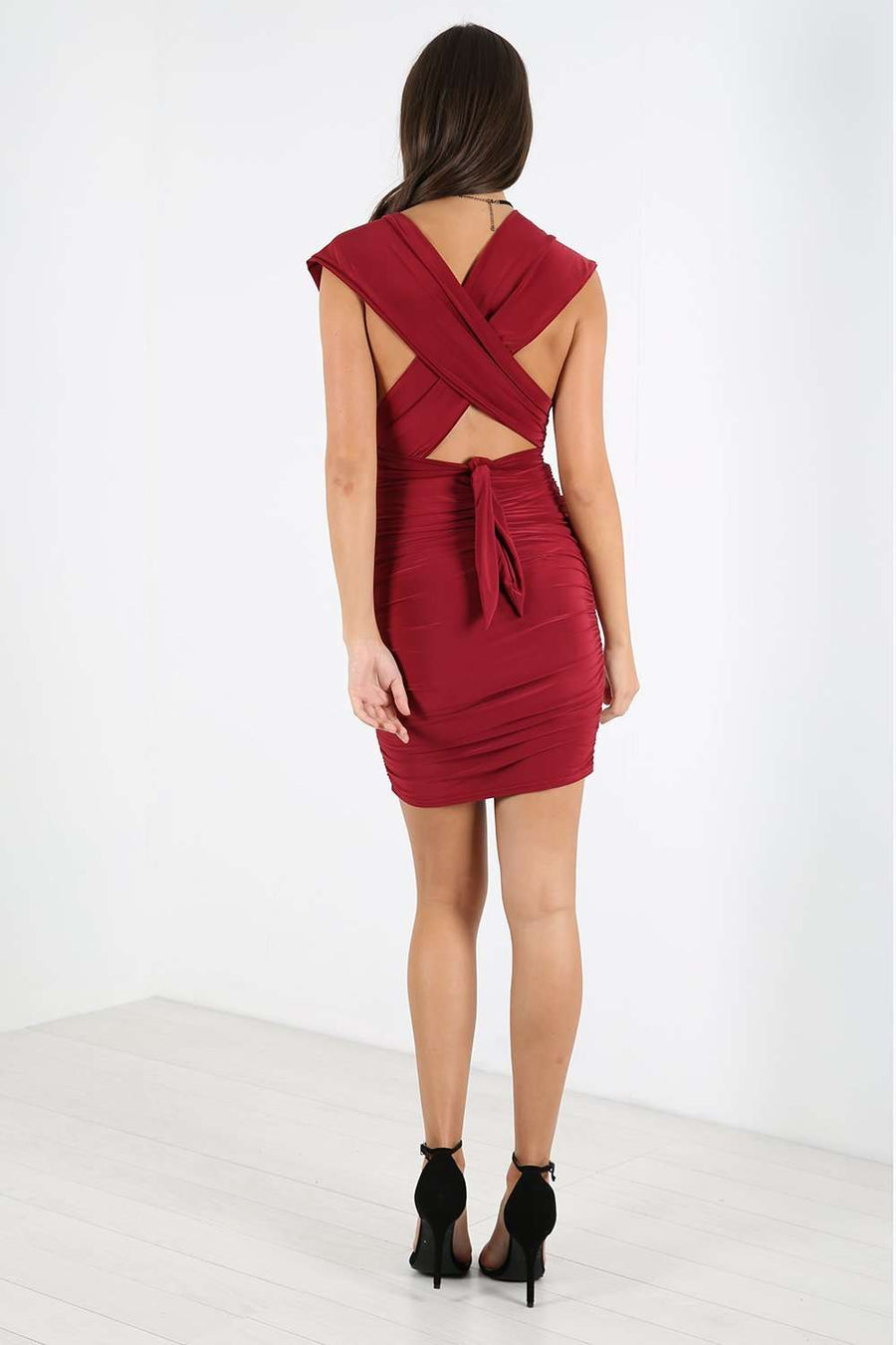 Shyann Multiway Ruched Bodycon Dress - bejealous-com