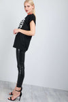 Skeleton Heart Graphic Print Baggy Tshirt - bejealous-com