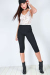 Sophie Cropped Jersey Leggings - bejealous-com