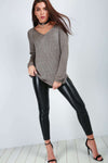 Sophie Metallic Raglan Sleeve Knitted Jumper - bejealous-com