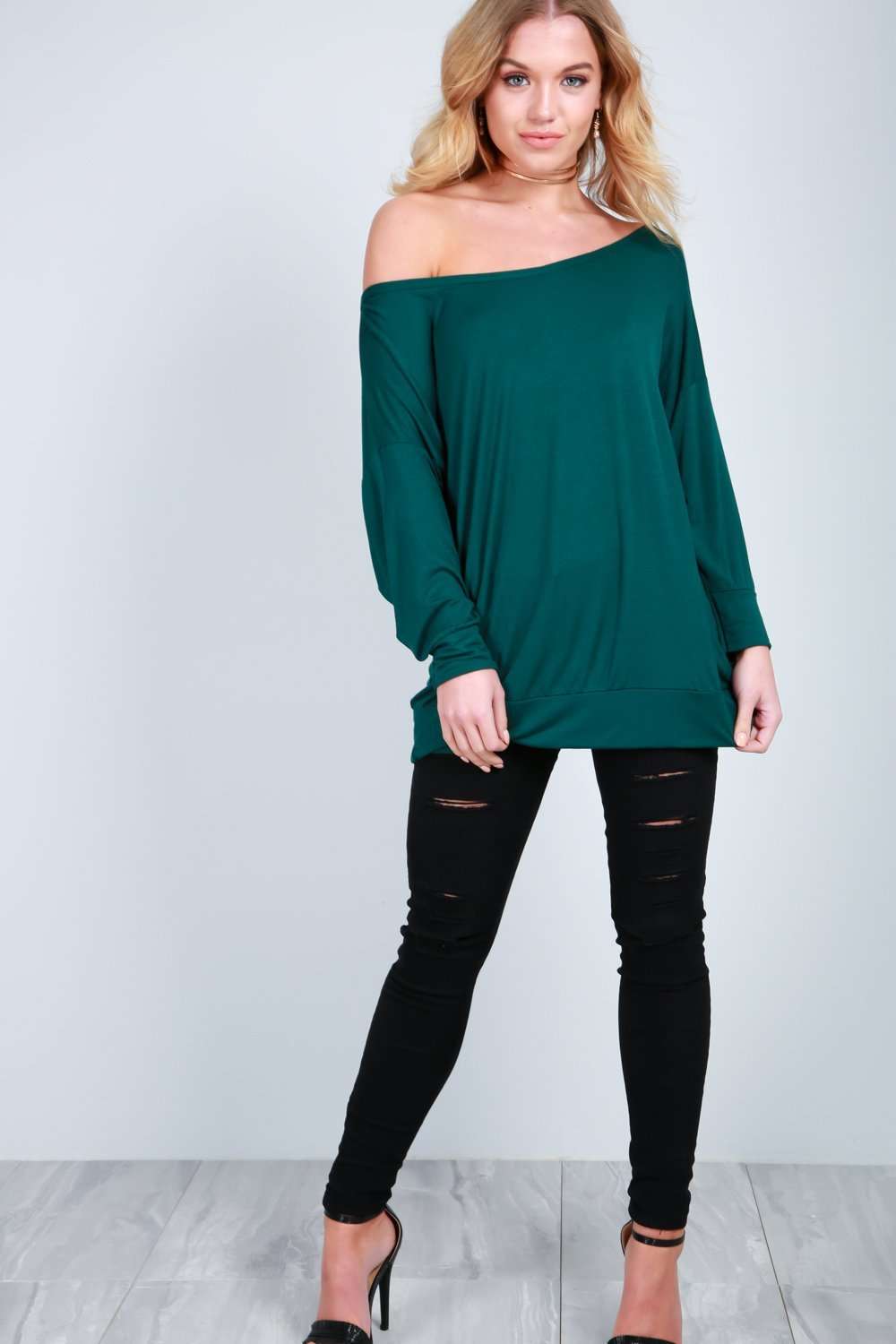 Sophie Off Shoulder Long Sleeve Top - bejealous-com