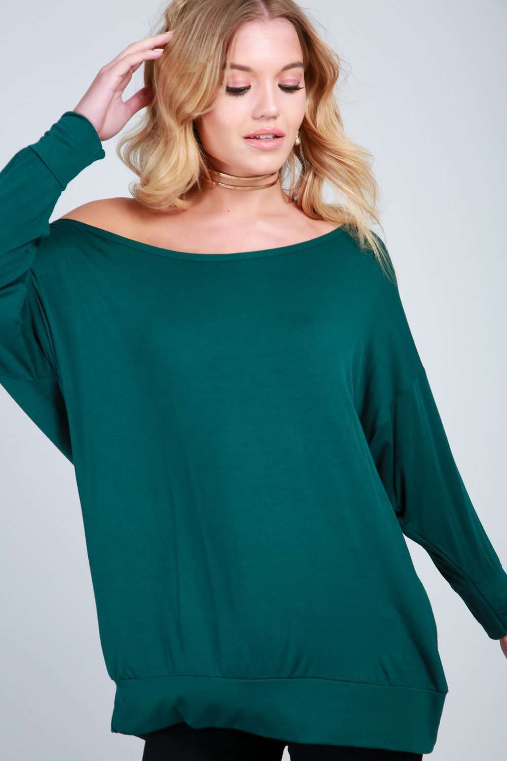 Sophie Off Shoulder Long Sleeve Top - bejealous-com