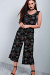 Spider Web Halloween Culotte Jumpsuit - bejealous-com