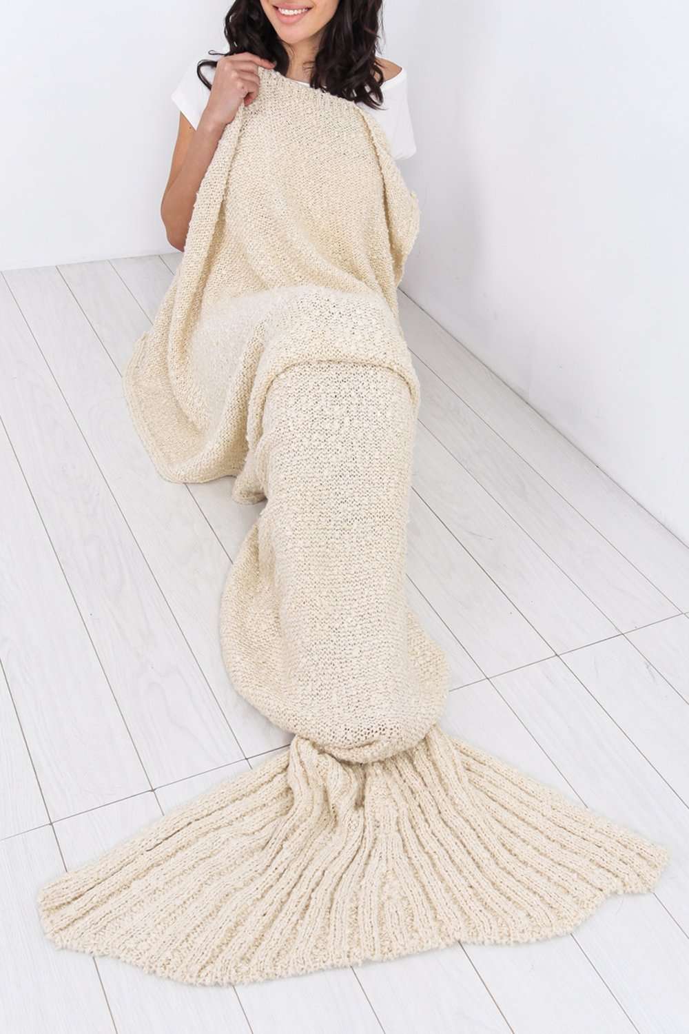 Super Soft Fish Tail Knitted Mermaid Blanket - bejealous-com