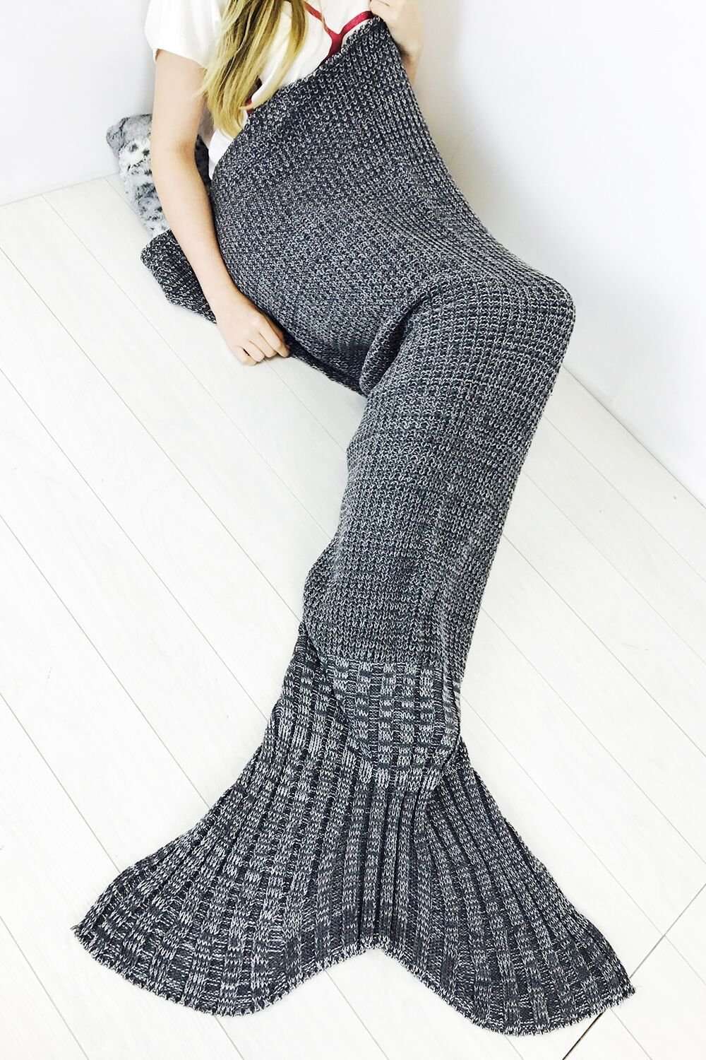 Super Soft Fish Tail Mermaid Knitted Blanket - bejealous-com