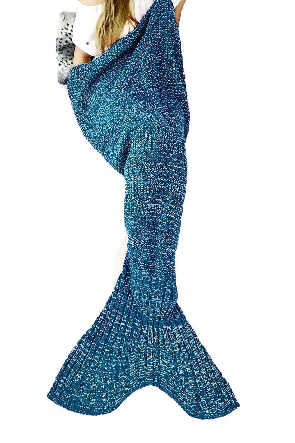 Super Soft Fish Tail Mermaid Knitted Blanket - bejealous-com