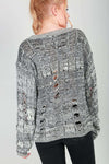 Talliah Ripped Knitted Jumper - bejealous-com