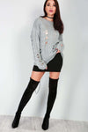 Talliah Ripped Knitted Jumper - bejealous-com