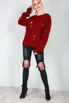 Talliah Ripped Knitted Jumper - bejealous-com