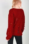 Talliah Ripped Knitted Jumper - bejealous-com