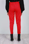 Theo Paneled Stripe High Waist Belted Trouser - bejealous-com
