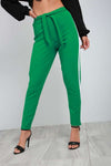 Theo Panelled Stripe High Waist Cigarette Trouser - bejealous-com