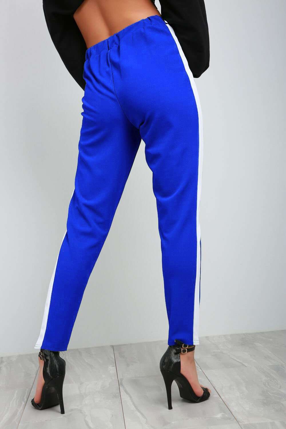 Theo Panelled Stripe High Waist Cigarette Trouser - bejealous-com