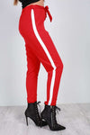 Theo Panelled Stripe High Waist Cigarette Trouser - bejealous-com