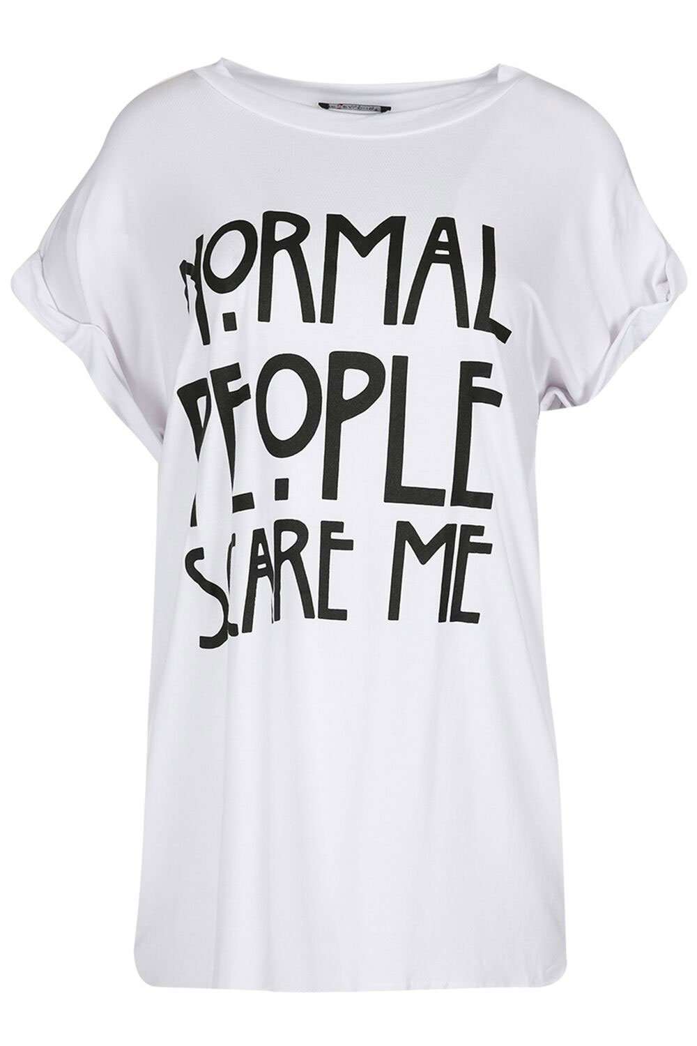 Theyda Oversized Slogan T-Shirt - bejealous-com