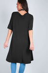 Tillie Dipped Hem Oversized Tshirt Dress - bejealous-com