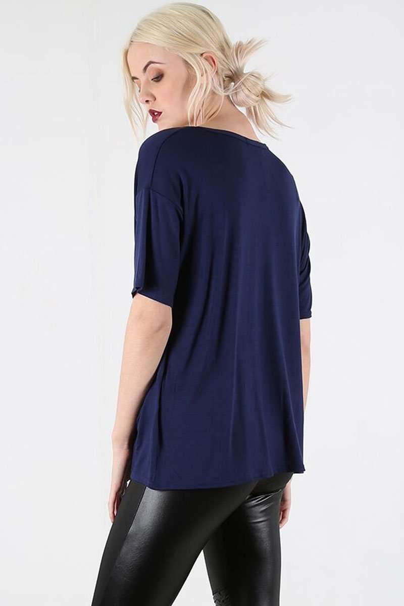 Tilly Skull Graphic Print Baggy TShirt - bejealous-com