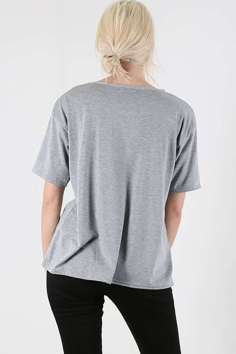 Tilly Skull Graphic Print Baggy TShirt - bejealous-com