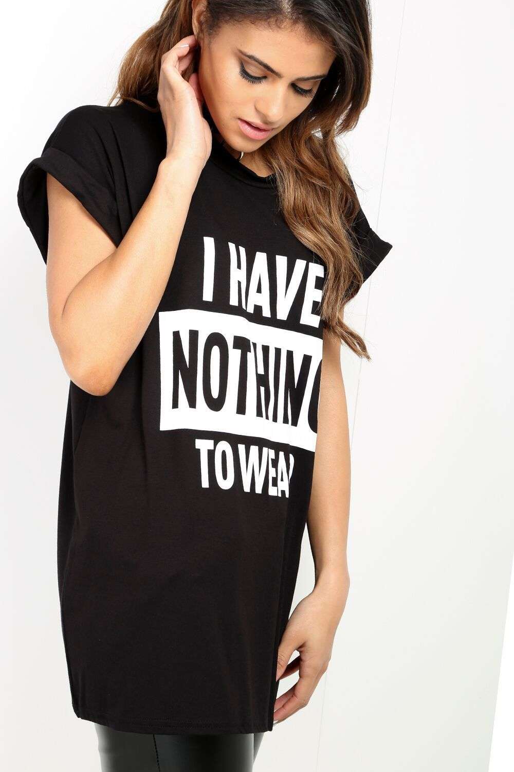 Toya Oversized Slogan Print TShirt - bejealous-com