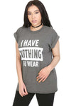 Toya Oversized Slogan Print TShirt - bejealous-com