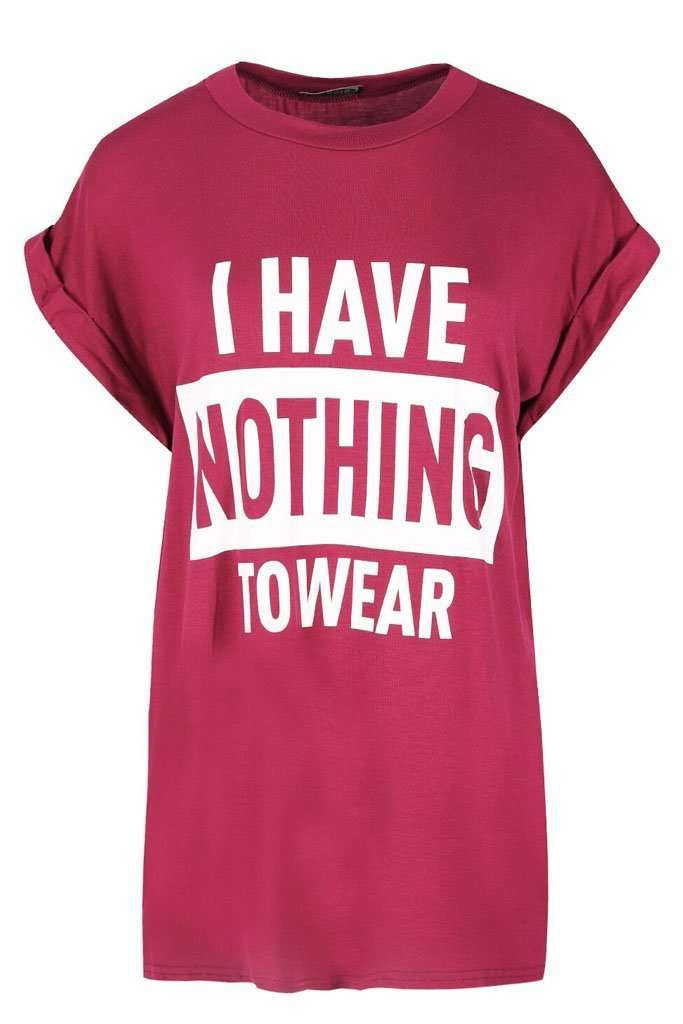 Toya Oversized Slogan Print TShirt - bejealous-com