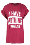 Toya Oversized Slogan Print TShirt - bejealous-com