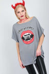 Vampire Bite Oversized Bat Wing Tshirt - bejealous-com