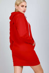 Vee Oversized Hooded Sweatshirt Mini Dress - bejealous-com