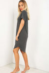 Wifey Slogan Print Oversized Pyjama Dress - bejealous-com