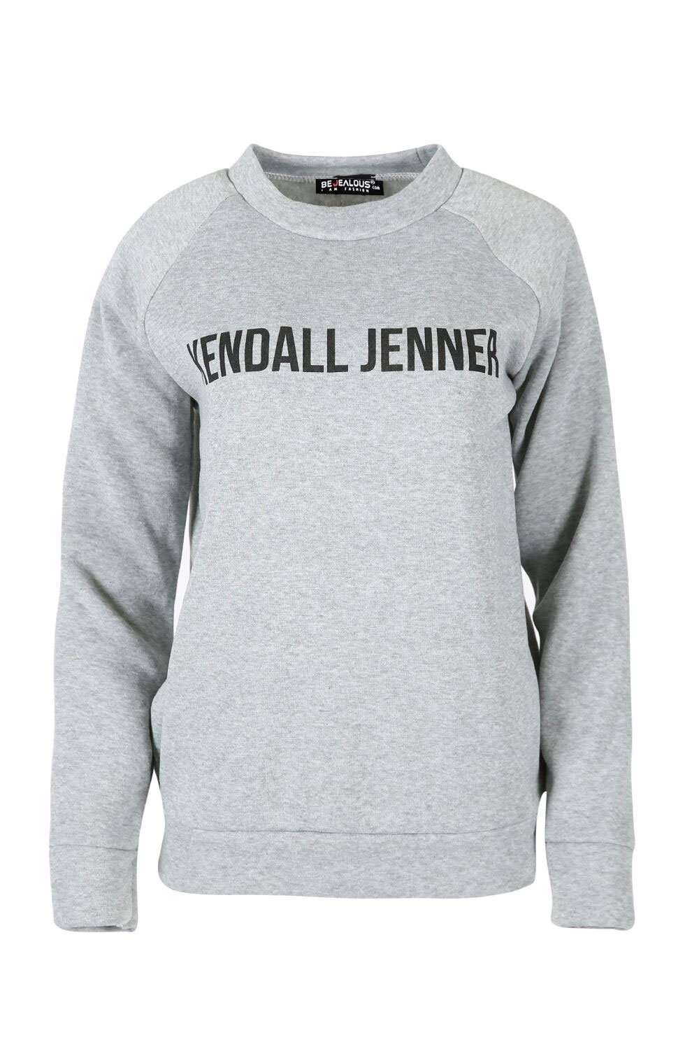 Zara Kendall Jenner Slogan Print Sweater - bejealous-com