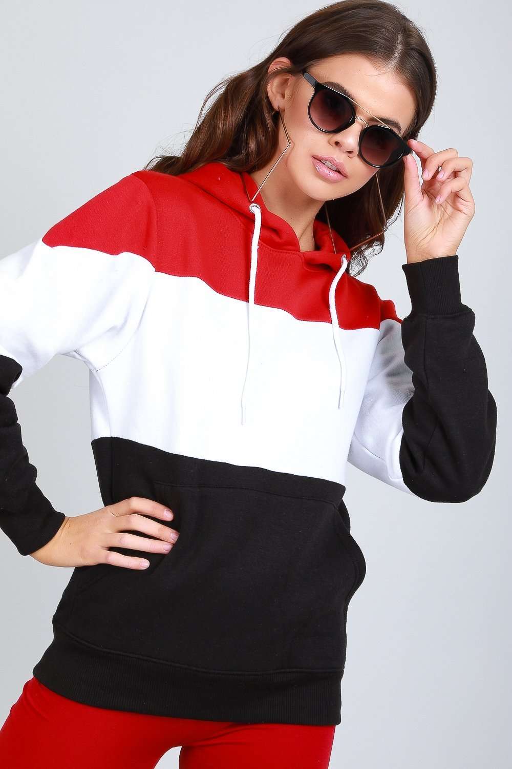 Zara Oversized Striped Hooded Sweatshirt - bejealous-com