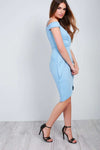 Zara Strappy Wrap Bodycon Midi Dress - bejealous-com