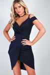 Zara Strappy Wrap Bodycon Midi Dress - bejealous-com