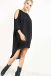 Zarah Cold Shoulder Knitted Dress - bejealous-com