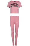 Zoey 'I Woke Up Like This' Pyjama Co-Ord - bejealous-com