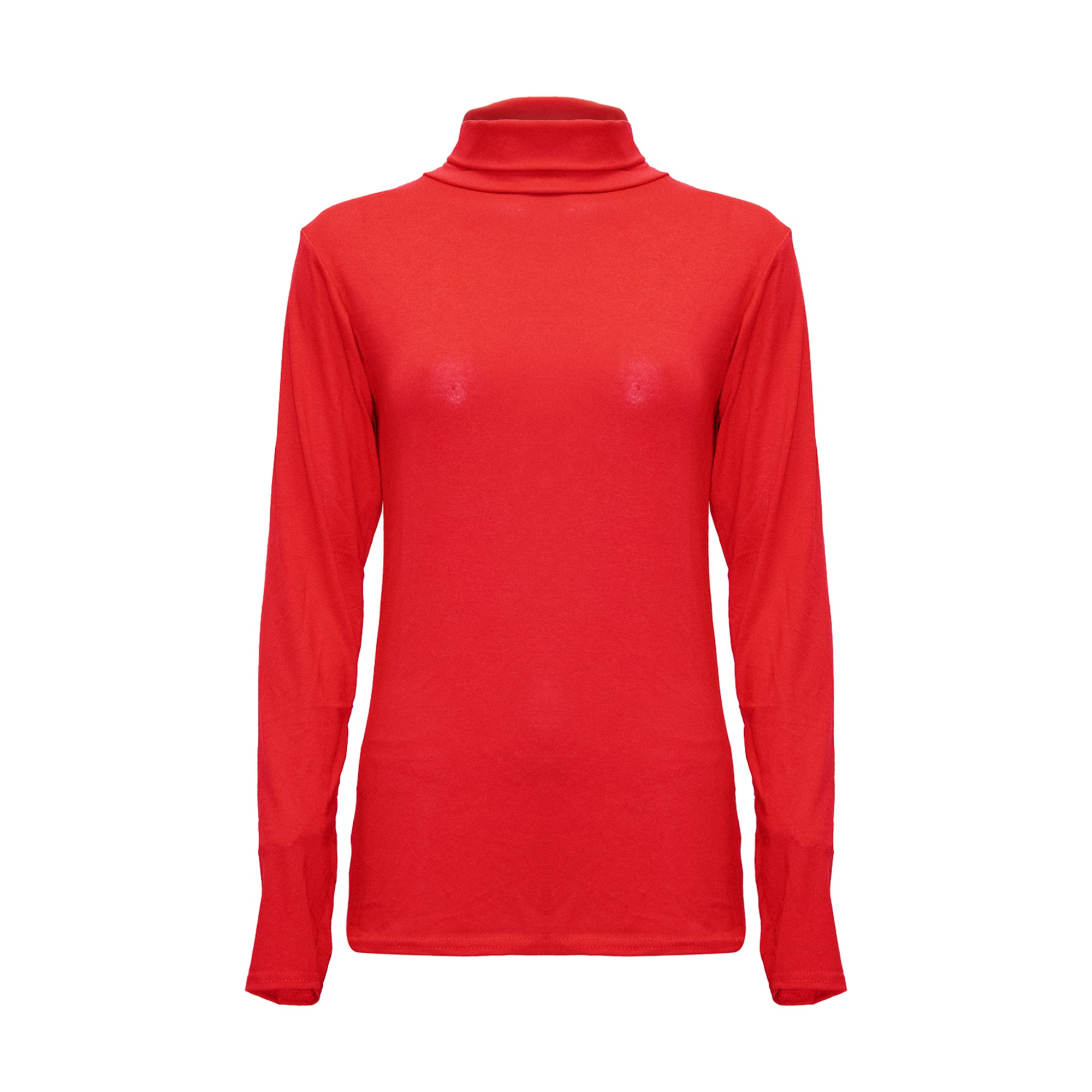 Ava Polo Neck Long Sleeve Basic Top