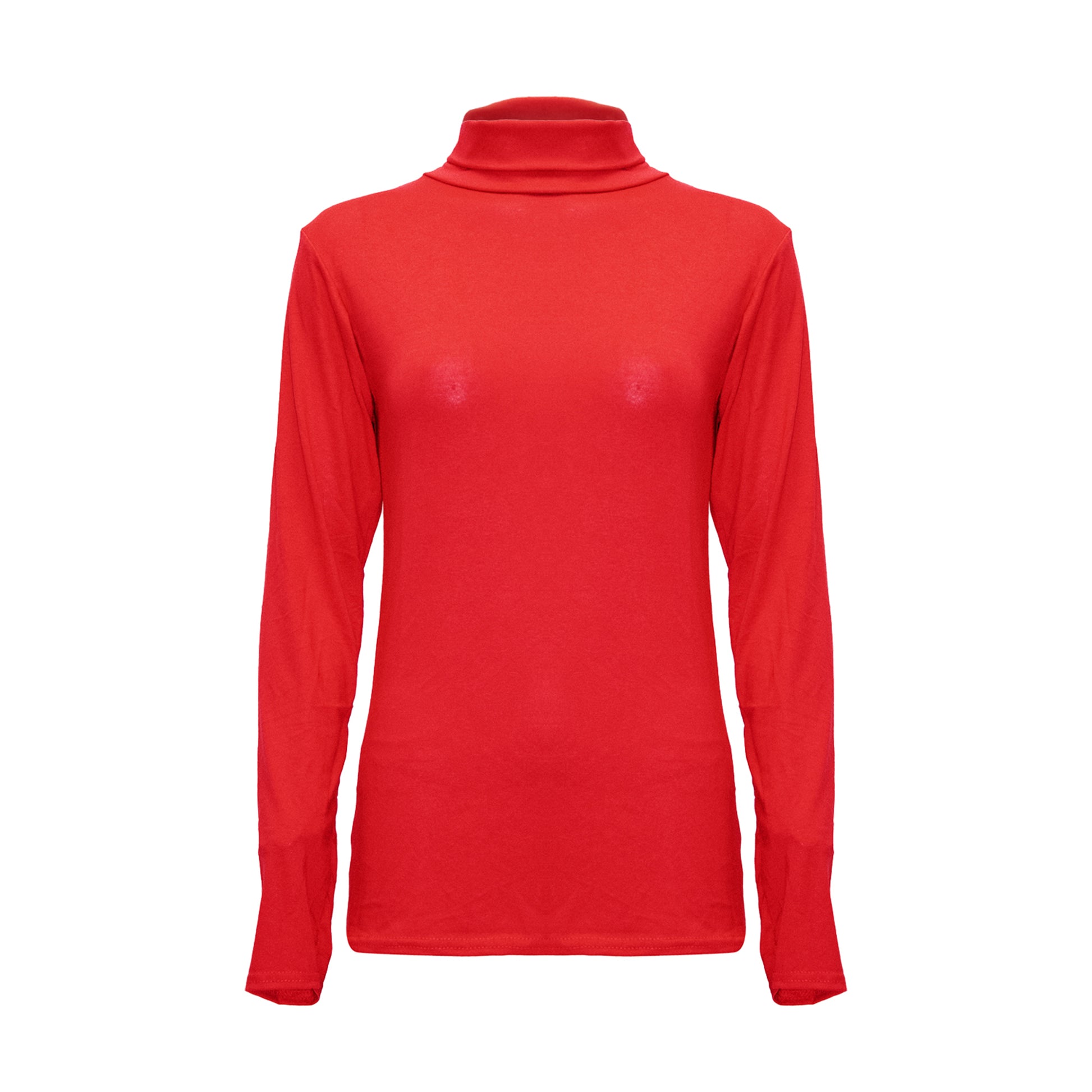 Ava Polo Neck Long Sleeve Basic Top