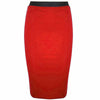 Mia Plain Stretchy Bodycon Midi Skirt