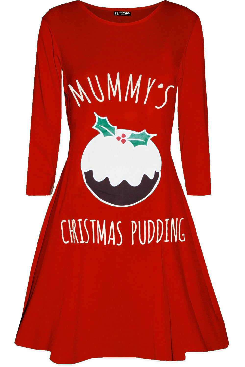 Mummy's Christmas Pudding Maternity Dress