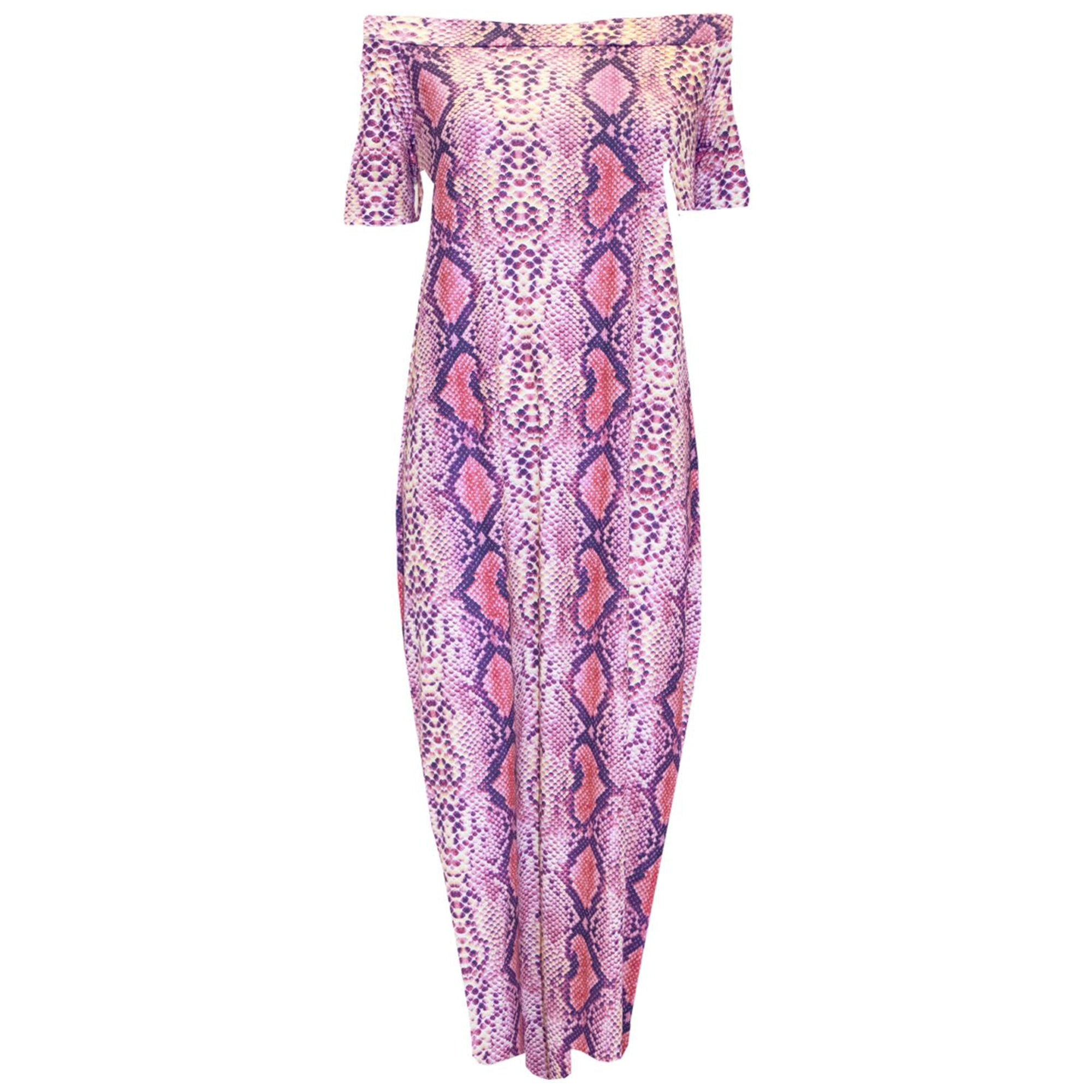 Evie Off Shoulder Printed Maxi Dress