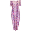 Evie Off Shoulder Printed Maxi Dress