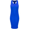 Lily Plain Muscle Racer Back Midi Dress