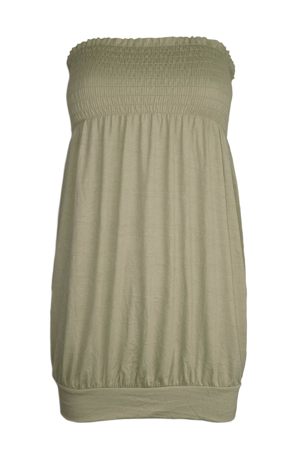 Bardot Shirring Neon Green Slinky Top
