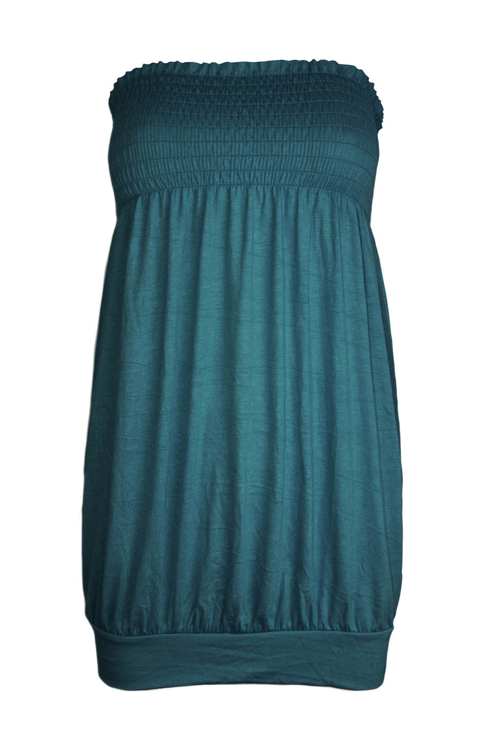 Bardot Shirring Neon Green Slinky Top